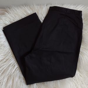 Cropped Pants Jones Sport Stretch Straight Leg Black 8